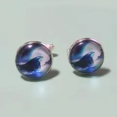 シャチ　カフスボタン　カフリンクス