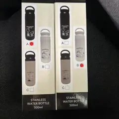 スヌーピー　ステンレスウォーターボトル　500ml 2本セット