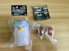 新品未使用　銀魂　めじるしアクセサリー　ギンザベス　神威　神楽　ソフビ　セット