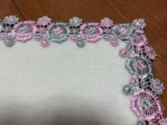 近沢レース店　近沢レース　タオルハンカチ　ペチュニア