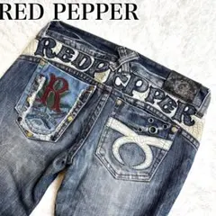 希少] RED PEPPER ブーツカットデニム ウィング刺繍 平成 y2k - メルカリ
