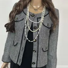 アンドバイピンキーアンドダイアン　♡新品大人気ツィードデザインジャケット