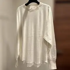 シンゾーン　ホワイト コットン長袖Tシャツ