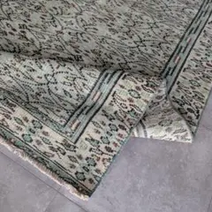 大判172cm×289cm トルコヴィンテージラグ くすみ色 ヴィンテージ ラグ