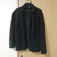 UNIQLO フリースフルジップジャケット（長袖）ブラック M