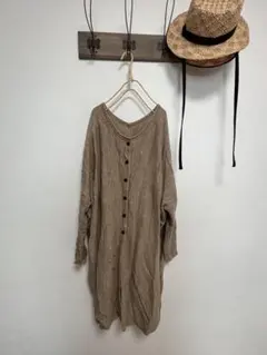 美品　スタディオクリップ 前後着OK ロングカーディガン