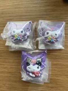 マイメロディ&クロミ ミニチュア おめんコレクション　クロミ フラワー リボン