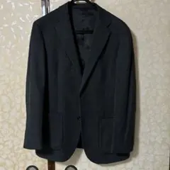 TASMANIA WOOL Premiumダークグレー ブレザーシングルブレスト