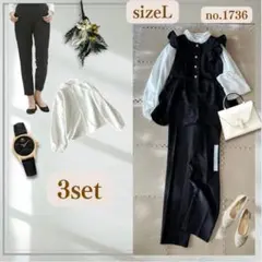 【新品あり】レディース コーデ まとめ売り 3点セット　フォーマル　入学式　L