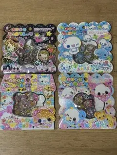 おはじきシールフレーク　あわわちゃん　TWINS ハムハムカフェ　ポップマジック