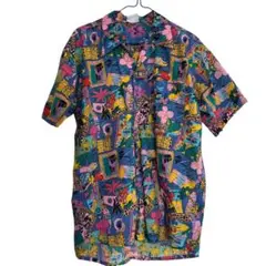80~90s MICHIGAN RAG CO. コットン ポリ パーカー 魚総柄 - メルカリ