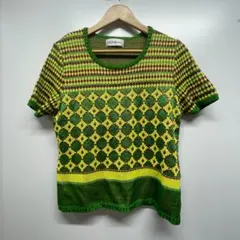 ★Yves Saint Laurent 90s 福助 半袖ニットトップス I17のサムネイル