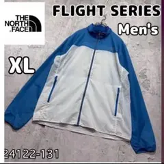 ✩ノースフェイス✩薄手ナイロンジャケット　フライトシリーズ　メンズXL　白×青