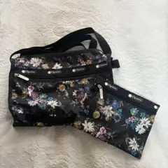 LeSportsac フラワープリント ショルダーバッグ セット