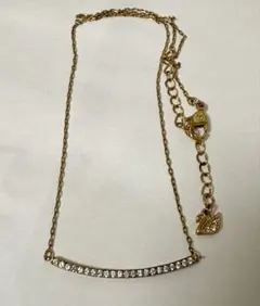 SWAROVSKI バータイプ ONLY ネックレス　ローズゴールド