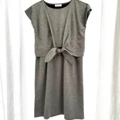 ミルクティー　授乳服　マタニティ　ワンピース　フリーサイズ