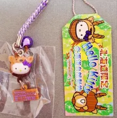 ご当地キティ ハローキティ 根付け 北海道 自然動物 エゾシカ