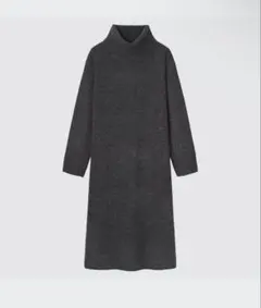 UNIQLO ユニクロ　スフレヤーンタートルネックワンピース（長袖）