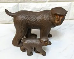タイムセール金属工芸　猿の置物　猿の親子 タイムセール金属工芸 猿の置物 猿の親子 - メルカリ