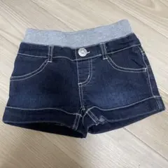 キッズ デニムショートパンツ 100cm リボン