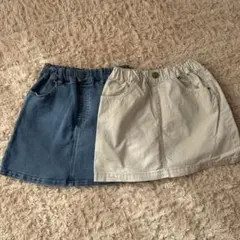 値下げ中⭐︎スカート2着セット140 devirock Ocean&ground