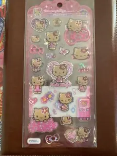 ドロップジュエリーシール　日焼けキティ