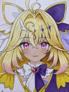 名探偵プリキュア ！ キュアアルカナ 手描き イラスト 寸松庵 - メルカリ