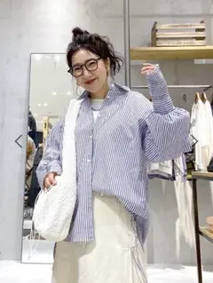 niko and.../Misayoプロデュース カラフルストライプシャツ niko and - 値下げ☆be with M Misayoカラフルストライプシャツの