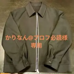 ジップアップブルゾン 　GU　ブラック