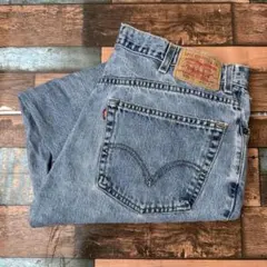 亀*様 ビンテージ　古着　メンズ　リーバイス550 バギー　デニムジーンズ　W3