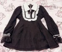 ROJITAレースフリル付きセットアップ 黒