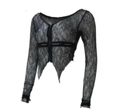 theredthread S split lace tops ブラック 最終値下 theredthread S split lace tops - メルカリ
