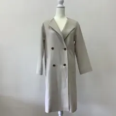 美品 【0】ミラオーウェン ♡ ダブルブレスト ロングコート ベージュ