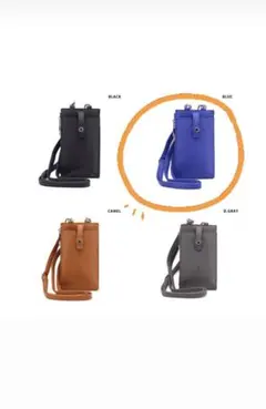D.KERRY スマホポーチ　Blue レディース スマホショルダー