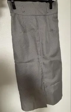 千鳥柄　ロングタイトスカート