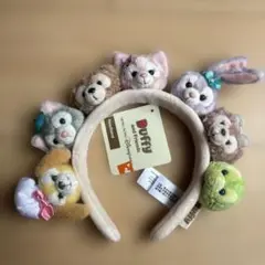 ダッフィー&フレンズ　マスコットぬいぐるみ　カチューシャ　香港ディズニー