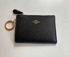 COACH 黒 レザー コインケース　パスケース