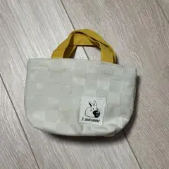 l'automne チェック柄トートバッグ ミニサイズ