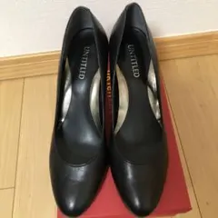 黒パンプス　革靴　アンタイトル　24.5cmのサムネイル