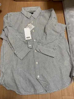 AZUL by MOUSSY ストライプ七分袖シャツ