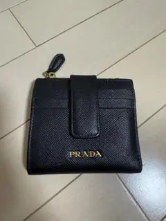 【美品】PRADA二つ折り財布