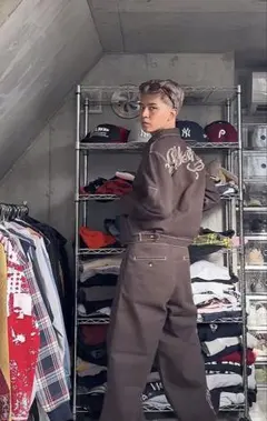 ヒステリックグラマー ディッキーズ ダブルニーワークパンツ 黒