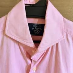 ONLY ピンクワイドカラー シャツ（Mサイズ）