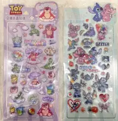 トイ・ストーリー & リロ・アンド・スティッチ2袋セット ボンボンドロップシール