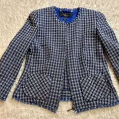 美品⭐︎ WEEKEND Max Maraノーカラー　コットンツイード　フリンジのサムネイル