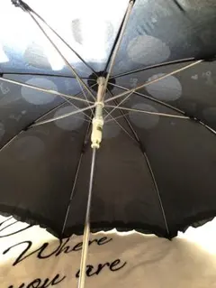 バービーBarbie♡ロゴ総柄 ♡水玉模様♡フリル晴雨兼用のサムネイル