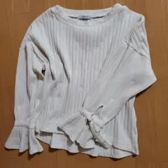 JEANASIS ホワイト リブ 長袖トップスのサムネイル
