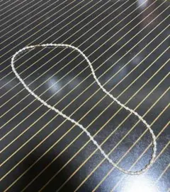 淡水パールロングネックレス　k18 バロック