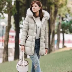 [美品] la mode ラモード ダウンジャケット ファーなし 36