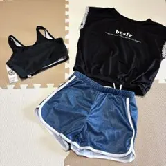 新品　水着　3点セット　セパレート　150 女児　女の子　小学生